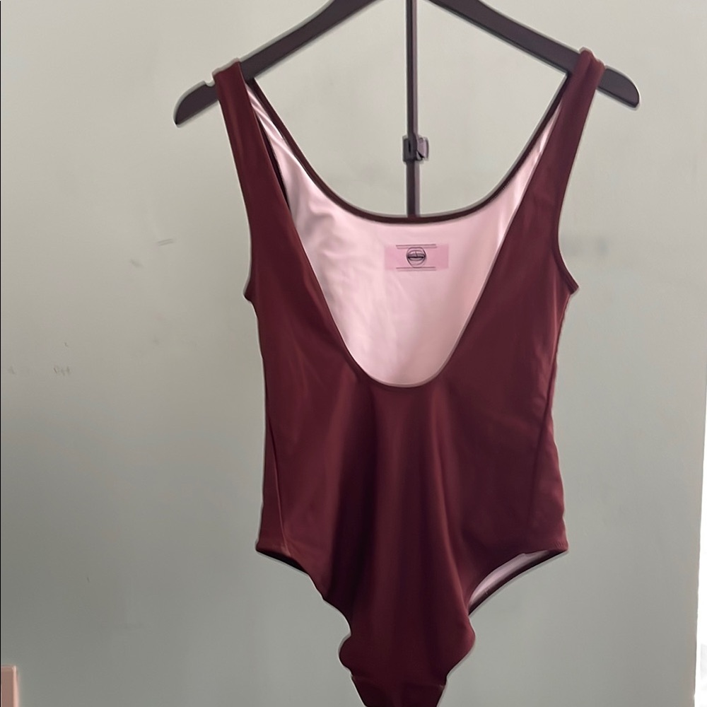 Cherry Print Brown Swimsuit M 🍒 - Picture 5 of 8